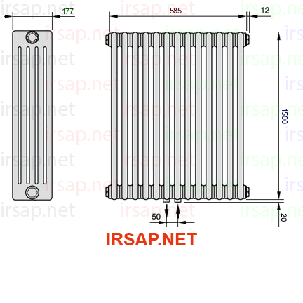 Радиатор IRSAP Tesi 51500/13 T50 CL 01
